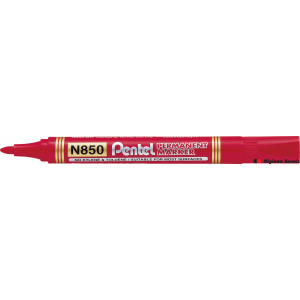 Marker permanentny N850 czerwony okrągła końcówka PENTEL