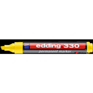Marker EDDING permanentny ścięta końcówka 1-5mm żółty  330/005/z ed