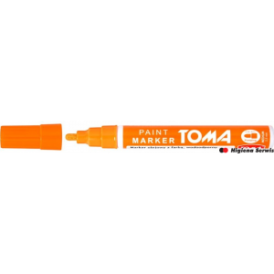 Marker olejowy, fibrowa końcówka 2,5mm, pomarańczowy TO-440 Toma