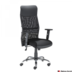 Krzesło obrotowe HIT R 300 czarne (regulowane podłokietniki) NOWY STYL