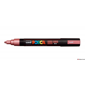 Marker z tuszem pigmentowym PC-5M metalic czerwony POSCA UNPC5M/DMETCE