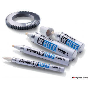 Marker olejowy biały biały X100W-L-W PENTEL