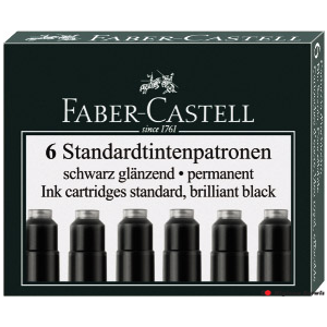 Naboje krótkie FC185507(6)czarne FABER CASTEL