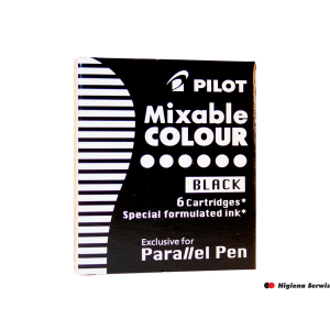 Naboje PARALLEL czarne IC-P3-S6-B PILOT