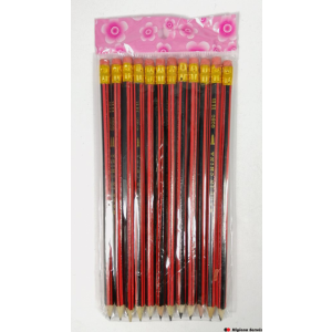 Ołówek z gumką HB (12szt) AMALP1601