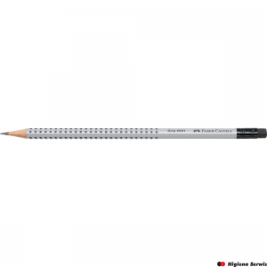 Ołówek GRIP 2001/B z Gumką FABER-CASTELL 117201