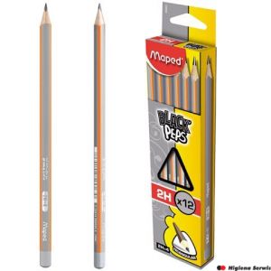 Ołówek drewniany Blackpeps 2H MAPED 850025+B50:B60