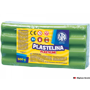Plastelina Astra 500g zielona jasna, 303117010