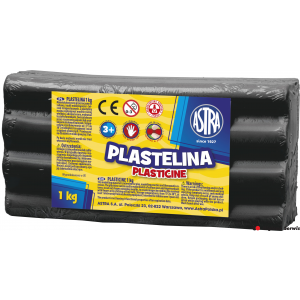 Plastelina Astra 1 kg czarna, 303111024