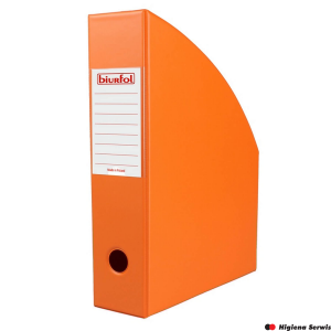 Pojemnik na czasopisma 7cm orange BIURFOL pomarańczowy KSE-35-04