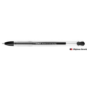 Długopis żelowy STUDENT, końcówka fine 0,5mm, czarny TO-071 Toma (X)