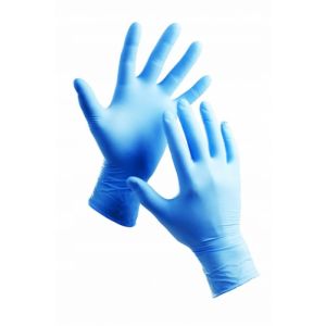 Rękawiczki bezpudrowe NITRYLOWE A'100 NIEBIESKIE rozmair M- DIAMANTE