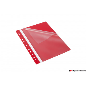 Skoroszyt z perforacją EVO, A4 czerwony  BANTEX BUDGET 400076707