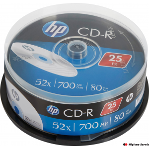 Płyta HP CD-R 700MB 52X (25szt) CAKE box CRE00015