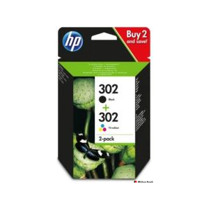 Tusz HP 302 (X4D37AE) czarny 3,5ml + kolor 4ml 2szt.