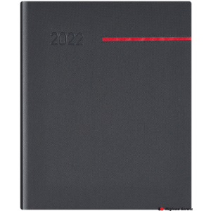 Kalendarz B5 PLUS książkowy (U2)13 grafit teksas/wstawka TELEGRAPH