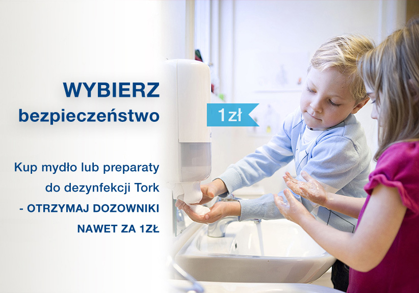 Nowa Rewelacyjna promocja Tork - kup mydło i odbierz dozownik za 1zł!