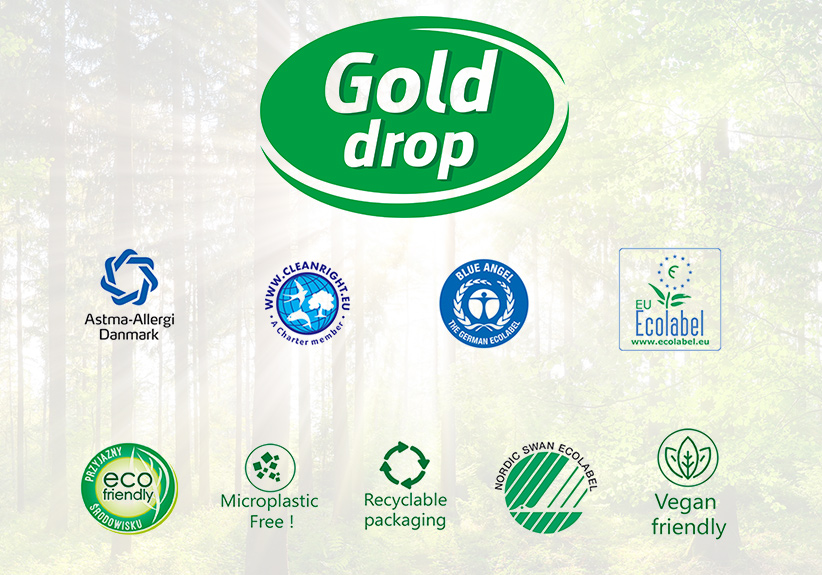 Certyfikaty ekologiczne marki Gold Drop
